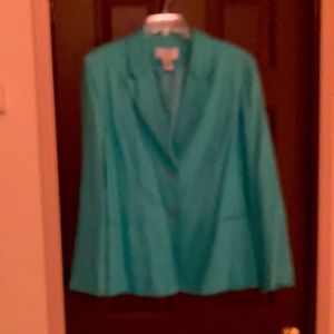 Chadwick’s Sz 10 Turquoise Women’s Blazer. Only ever dry-cleaned. Fully lined.